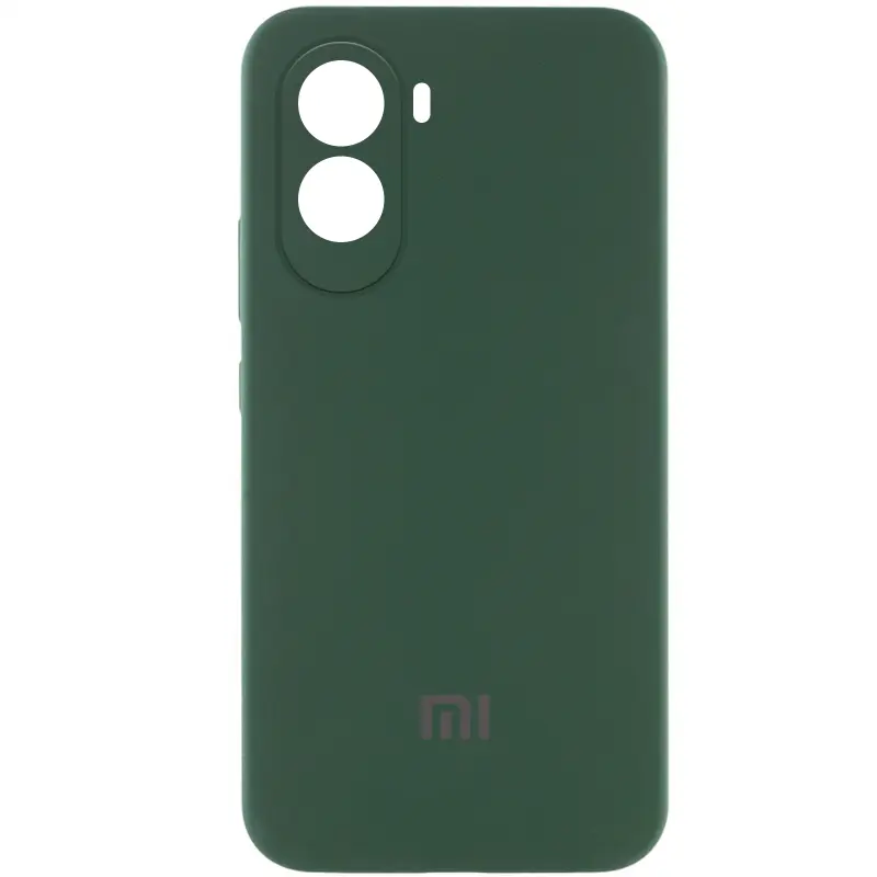 Чехол Silicone Cover Lakshmi Full Camera (AAA) with Logo для Xiaomi Redmi 13 4G / Poco M6 4G, Зеленый / Cyprus Green, Силикон, купить оптом с доставкой