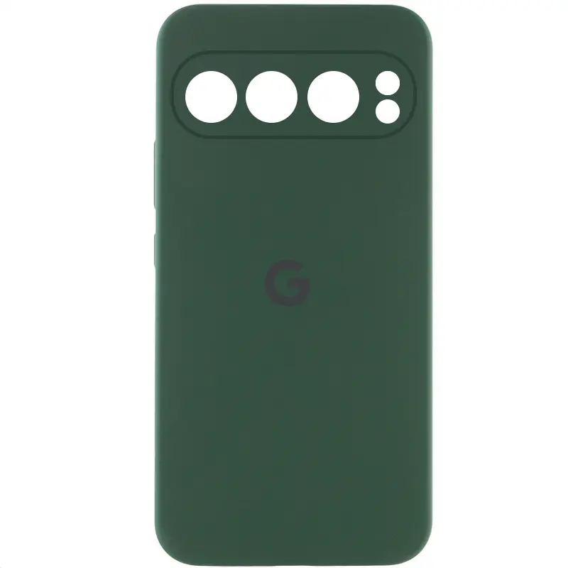 Чехол Silicone Cover Lakshmi Full Camera (AAA) with Logo для Google Pixel 9 Pro XL, Зеленый / Cyprus Green, Силикон, купить оптом с доставкой