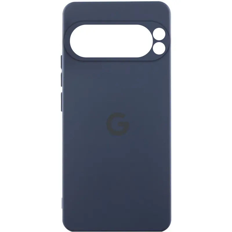 Чехол Silicone Cover Lakshmi Full Camera (AAA) with Logo для Google Pixel 9 Pro XL, Темно-синий / Midnight blue, Силикон, купить оптом с доставкой