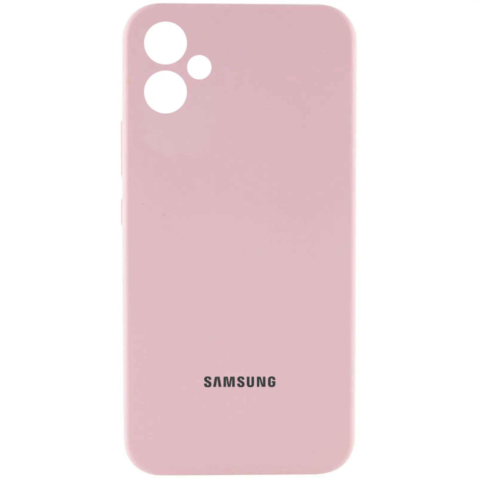 Чехол Silicone Cover Lakshmi Full Camera (AAA) with Logo для Samsung Galaxy A06, Розовый / Pink Sand, Силикон, купить оптом с доставкой