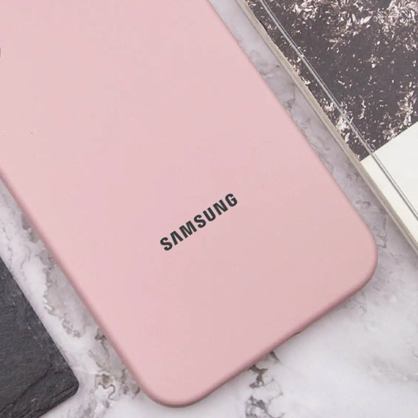 Чехол Silicone Cover Lakshmi Full Camera (AAA) with Logo для Samsung Galaxy A06, Розовый / Pink Sand 1, Силикон, купить оптом с доставкой