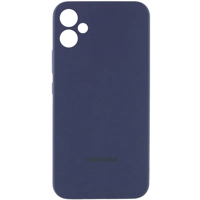 Чехол Silicone Cover Lakshmi Full Camera (AAA) with Logo для Samsung Galaxy A06, Темно-синий / Midnight blue, Силикон, купить оптом с доставкой