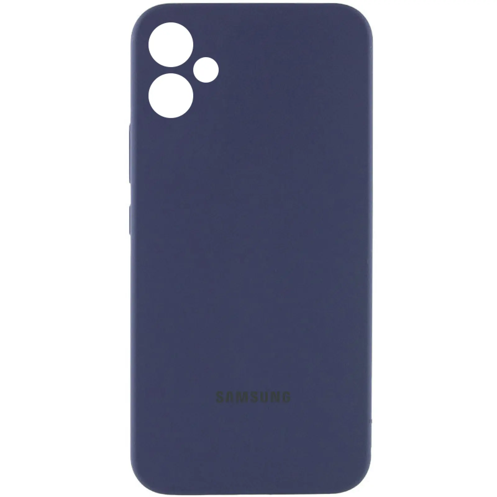 Чехол Silicone Cover Lakshmi Full Camera (AAA) with Logo для Samsung Galaxy A06, Темно-синий / Midnight blue, Силикон, купить оптом с доставкой