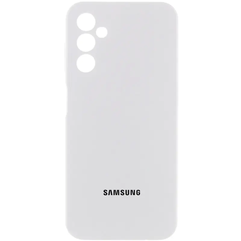 Чехол Silicone Cover Lakshmi Full Camera (AAA) with Logo для Samsung Galaxy A16 4G/5G, Белый / White, Силикон, купить оптом с доставкой
