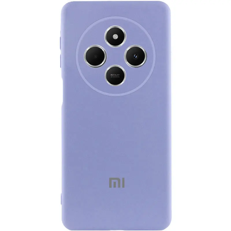Чехол Silicone Cover Lakshmi Full Camera (AAA) with Logo для Xiaomi Redmi 14C / Poco C75, Сиреневый / Dasheen, Силикон, купить оптом с доставкой