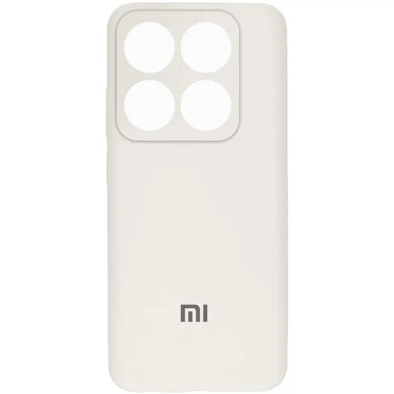 Чехол Silicone Cover Lakshmi Full Camera (AAA) with Logo для Xiaomi 14T, Белый / White, Силикон, купить оптом с доставкой