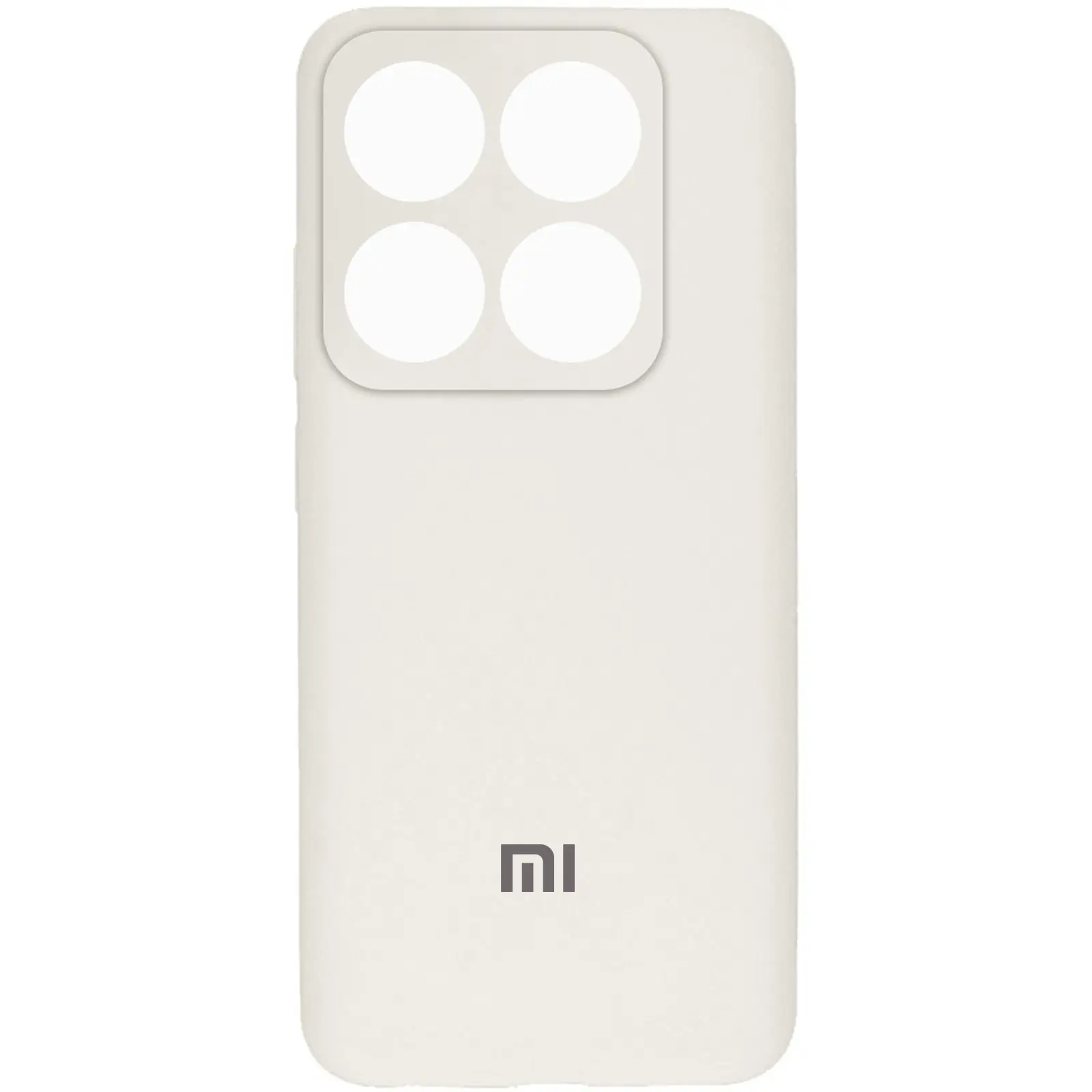 Чехол Silicone Cover Lakshmi Full Camera (AAA) with Logo для Xiaomi 14T, Белый / White, Силикон, купить оптом с доставкой