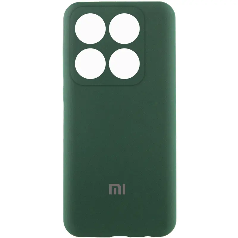 Чехол Silicone Cover Lakshmi Full Camera (AAA) with Logo для Xiaomi 14T Pro, Зеленый / Cyprus Green, Силикон, купить оптом с доставкой