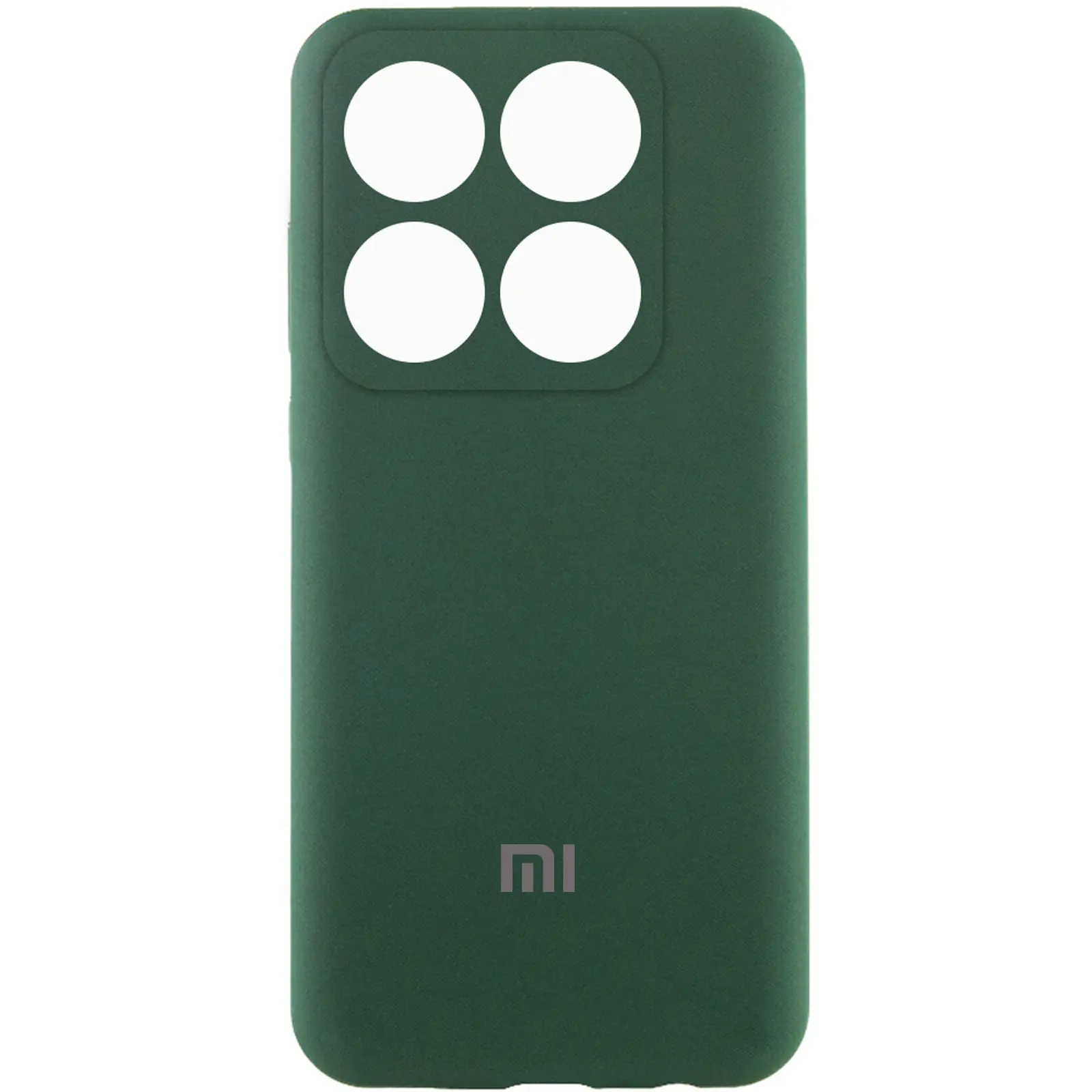 Чехол Silicone Cover Lakshmi Full Camera (AAA) with Logo для Xiaomi 14T Pro, Зеленый / Cyprus Green, Силикон, купить оптом с доставкой