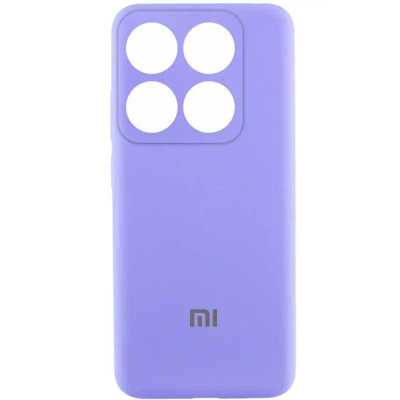 Чехол Silicone Cover Lakshmi Full Camera (AAA) with Logo для Xiaomi 14T Pro, Сиреневый / Dasheen, Силикон, купить оптом с доставкой