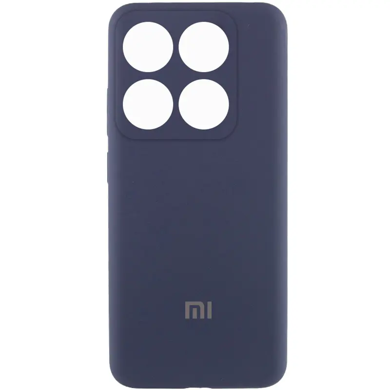 Чехол Silicone Cover Lakshmi Full Camera (AAA) with Logo для Xiaomi 14T Pro, Темно-синий / Midnight blue, Силикон, купить оптом с доставкой