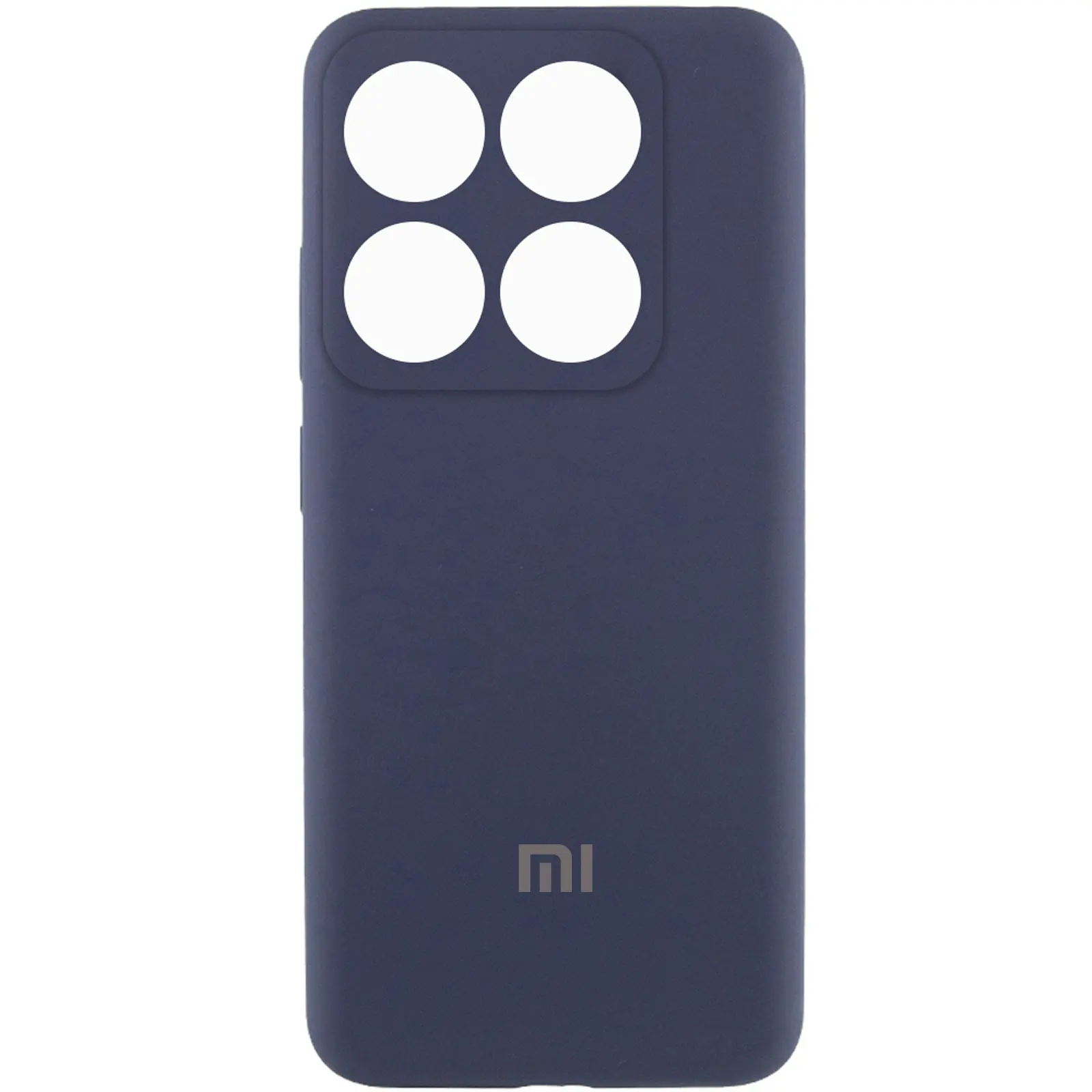 Чехол Silicone Cover Lakshmi Full Camera (AAA) with Logo для Xiaomi 14T Pro, Темно-синий / Midnight blue, Силикон, купить оптом с доставкой