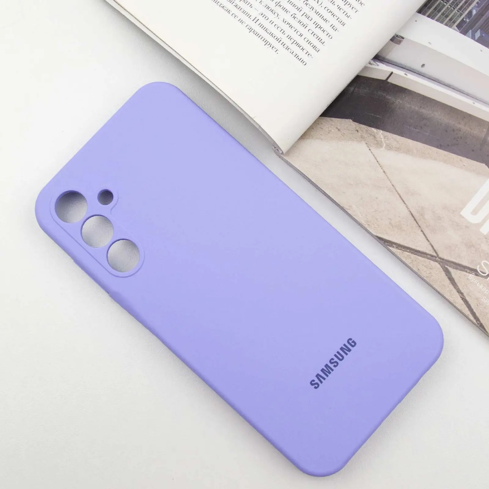 Чехол Silicone Cover Lakshmi Full Camera (AAA) with Logo для Samsung Galaxy S25+, Сиреневый / Dasheen 1, Силикон, купить оптом с доставкой