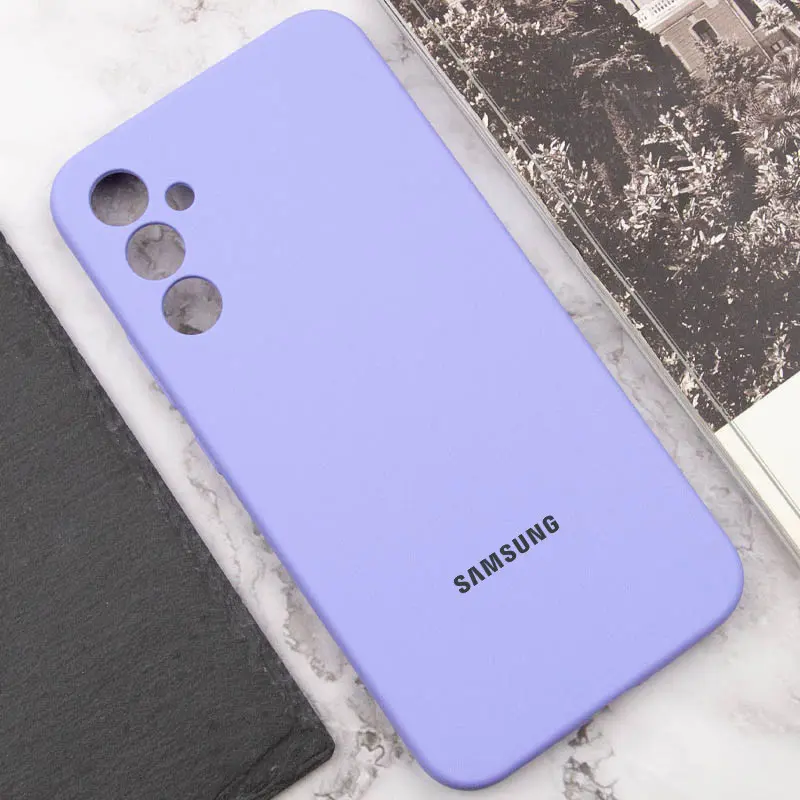 Чехол Silicone Cover Lakshmi Full Camera (AAA) with Logo для Samsung Galaxy S25+, Сиреневый / Dasheen 4, Силикон, купить оптом с доставкой