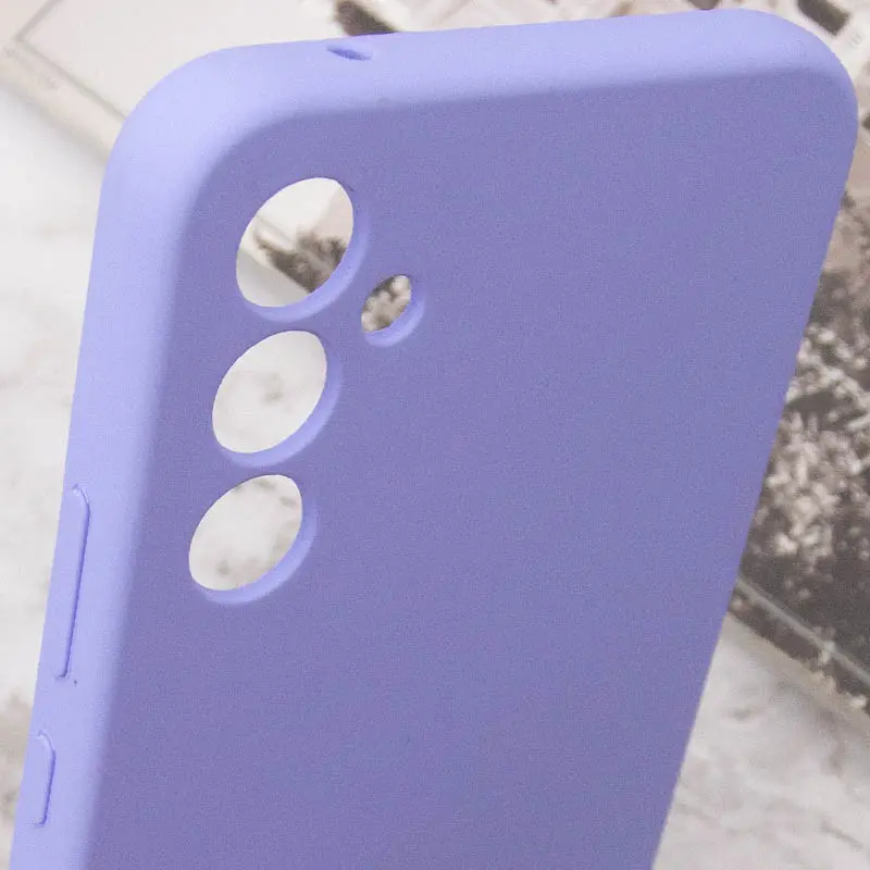 Чехол Silicone Cover Lakshmi Full Camera (AAA) with Logo для Samsung Galaxy S25+, Сиреневый / Dasheen 6, Силикон, купить оптом с доставкой