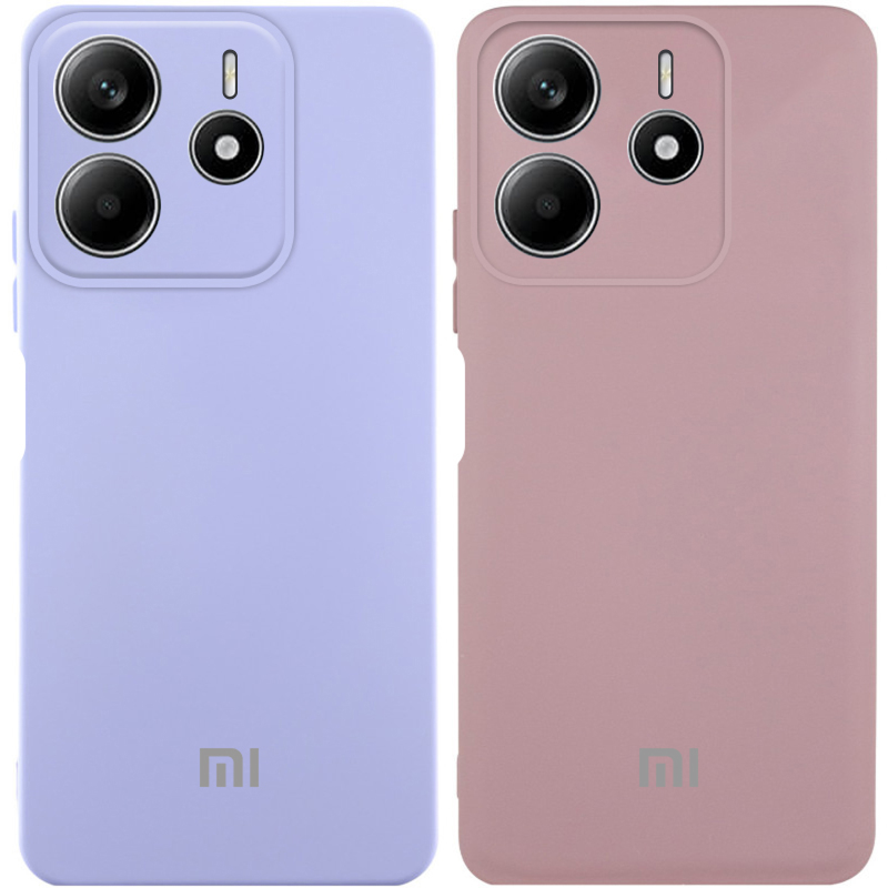 Чехол Silicone Cover Lakshmi Full Camera (AAA) with Logo для Xiaomi Redmi Note 14 5G, Силикон, купить оптом с доставкой