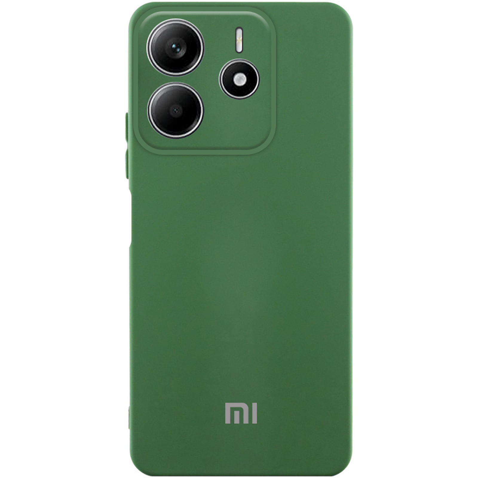 Чехол Silicone Cover Lakshmi Full Camera (AAA) with Logo для Xiaomi Redmi Note 14 5G, Зеленый / Cyprus Green, Силикон, купить оптом с доставкой