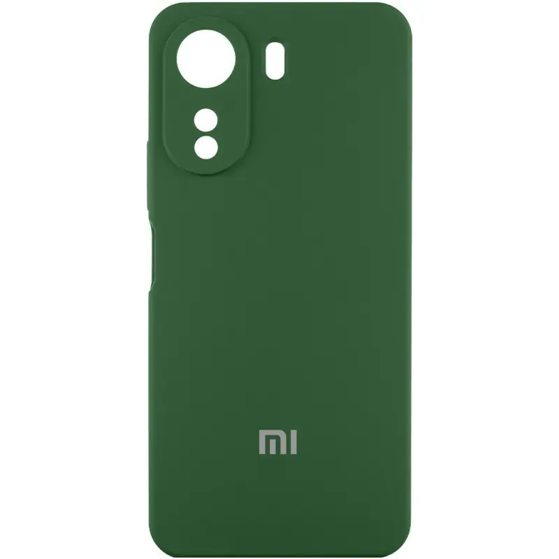 Чехол Silicone Cover Lakshmi Full Camera (AAA) with Logo для Xiaomi Redmi Note 14 Pro 5G, Зеленый / Cyprus Green, Силикон, купить оптом с доставкой
