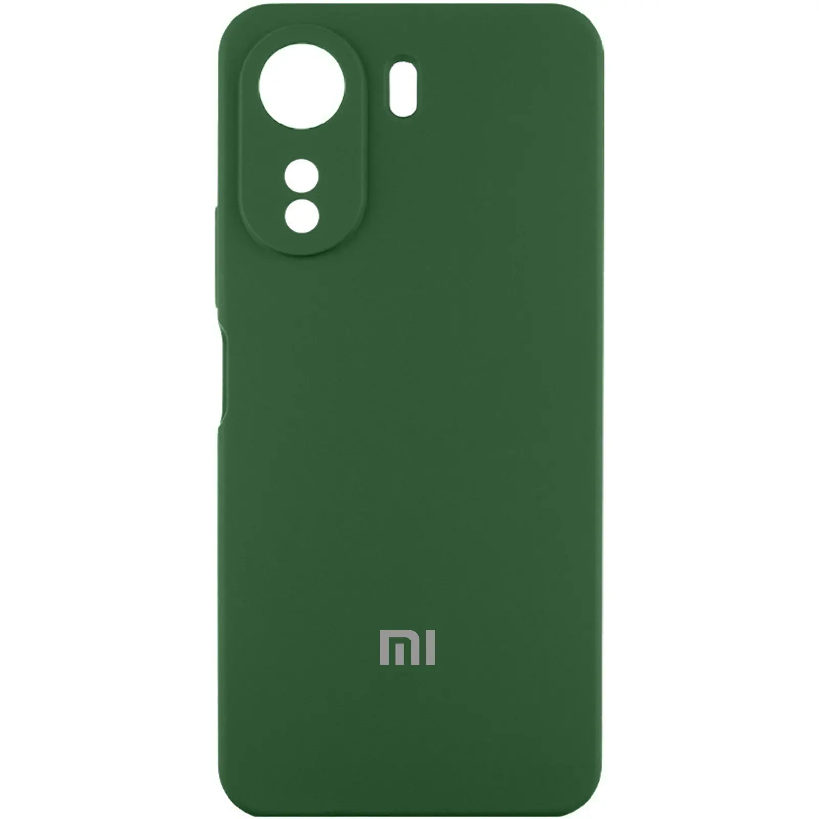 Чехол Silicone Cover Lakshmi Full Camera (AAA) with Logo для Xiaomi Redmi Note 14 Pro 5G, Зеленый / Cyprus Green, Силикон, купить оптом с доставкой