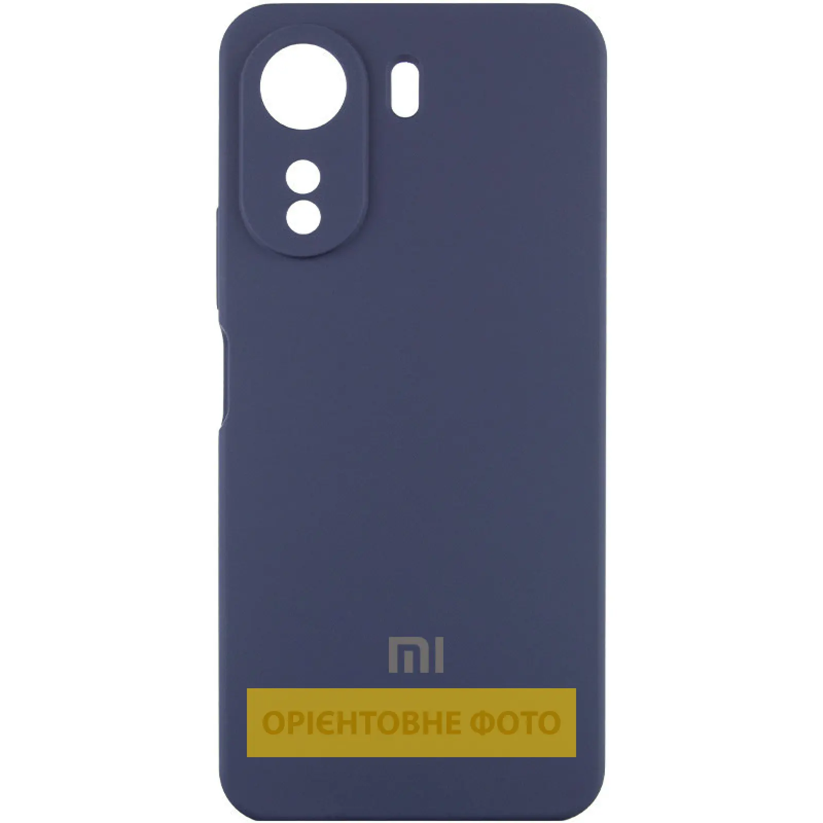 Чехол Silicone Cover Lakshmi Full Camera (AAA) with Logo для Xiaomi Redmi Note 14 Pro 5G, Темно-синий / Midnight blue, Силикон, купить оптом с доставкой