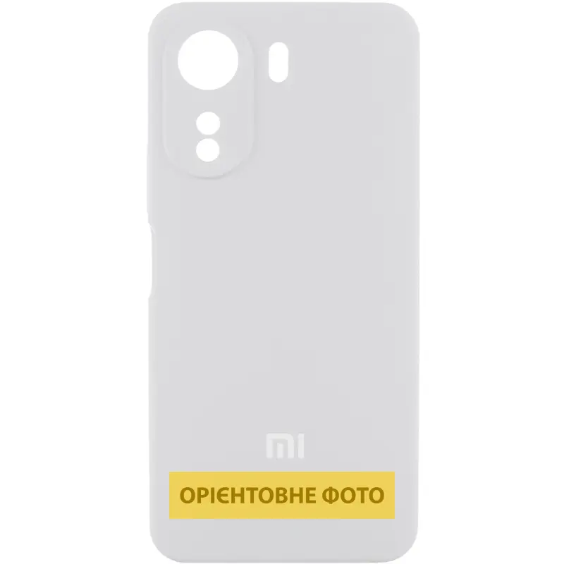 Чехол Silicone Cover Lakshmi Full Camera (AAA) with Logo для Xiaomi Redmi Note 14 Pro+, Белый / White, Силикон, купить оптом с доставкой