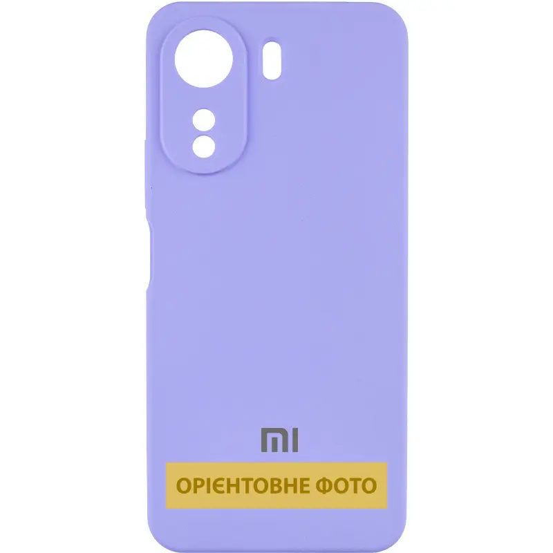 Чехол Silicone Cover Lakshmi Full Camera (AAA) with Logo для Xiaomi Redmi Note 14 4G (Int. version), Сиреневый / Dasheen, Силикон, купить оптом с доставкой