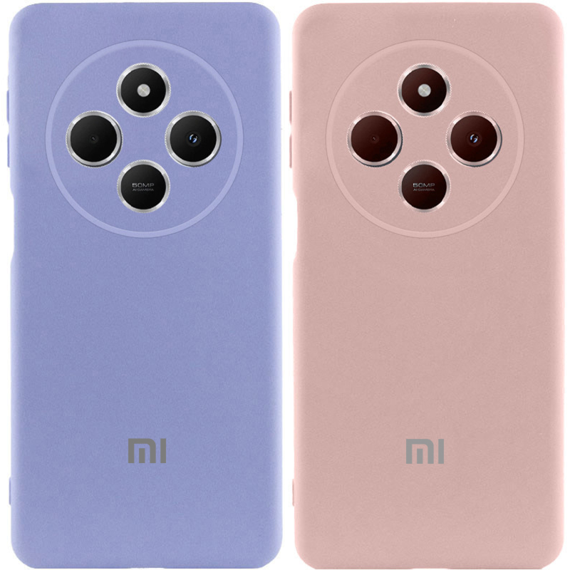 Чехол Silicone Cover Lakshmi Full Camera (AAA) with Logo для Xiaomi Poco M7, Силикон, купить оптом с доставкой