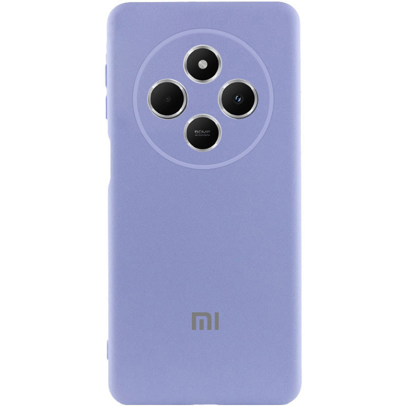 Чехол Silicone Cover Lakshmi Full Camera (AAA) with Logo для Xiaomi Poco M7, Сиреневый / Dasheen, Силикон, купить оптом с доставкой