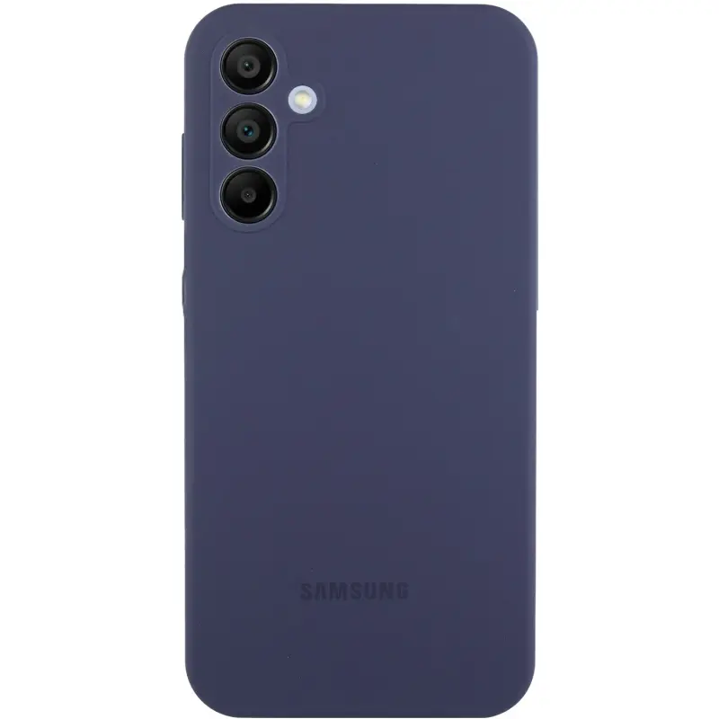Чехол Silicone Cover Lakshmi Full Camera (AAA) with Logo для Samsung Galaxy S25 Edge, Темно-синий / Midnight blue, Силикон, купить оптом с доставкой