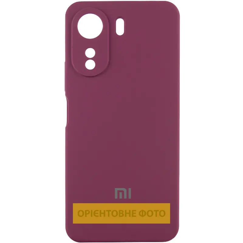 Чехол Silicone Cover Lakshmi Full Camera (AAA) with Logo для Xiaomi Redmi 15 (EU), Бордовый / Plum, Силикон, купить оптом с доставкой