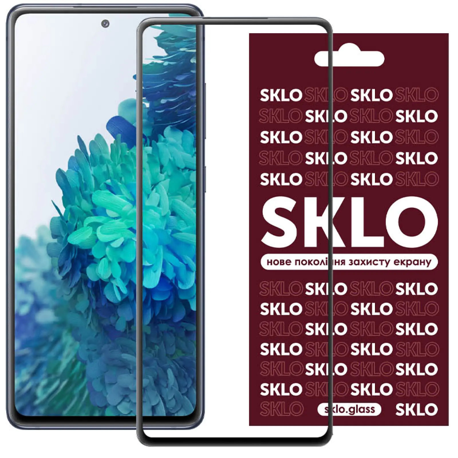 Защитное стекло SKLO 3D для Samsung Galaxy S25 FE, Черный, Закаленное стекло, купить оптом с доставкой
