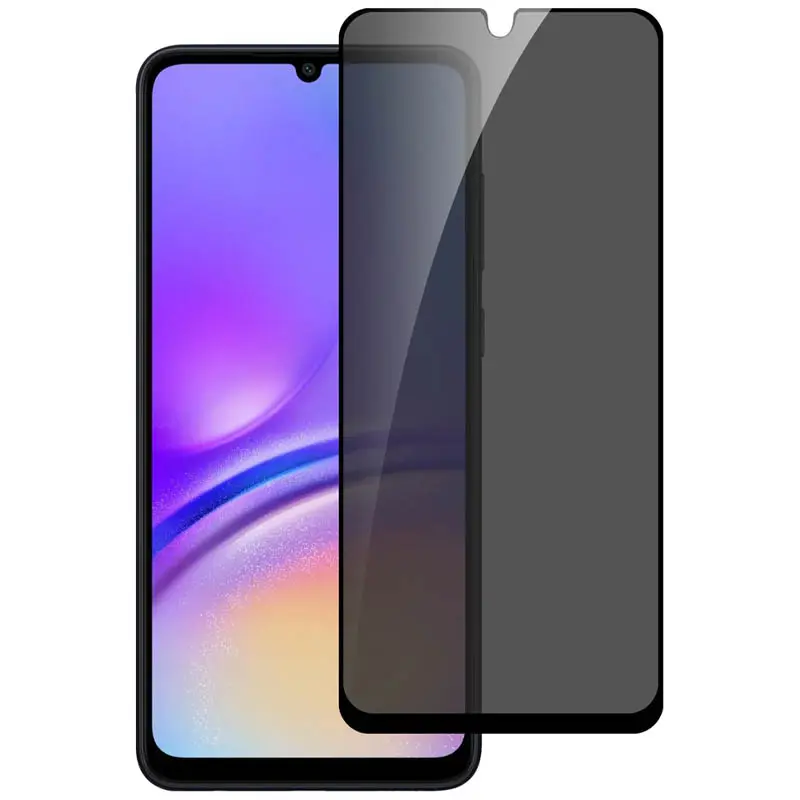 Защитное стекло Privacy 5D (тех.пак) для Samsung Galaxy A17 4G/5G / A26 5G / A16 4G/5G / A27, Черный, Закаленное стекло, купить оптом с доставкой