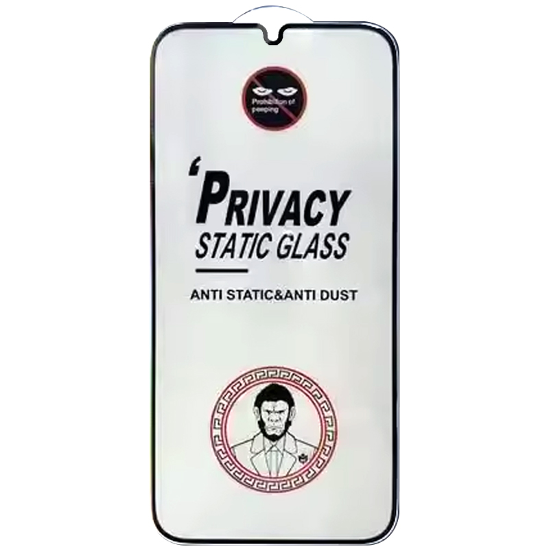 Защитное стекло Privacy 5D (тех.пак) для Samsung Galaxy A27, Черный 1, Закаленное стекло, купить оптом с доставкой