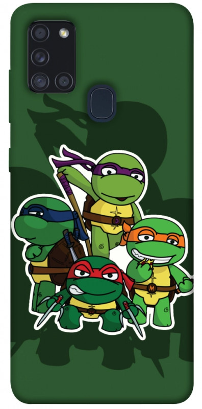 Чехол itsPrint Green turtles для Samsung Galaxy A21s, детские, купить оптом с доставкой