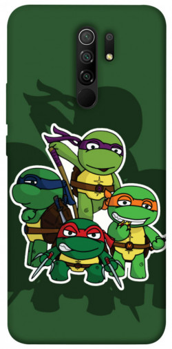 Чехол itsPrint Green turtles для Xiaomi Redmi 9