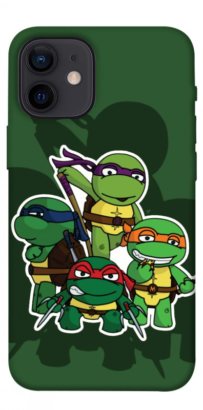 Чохол itsPrint Green turtles для Apple iPhone 12 mini (5.4"), дитячі, купити оптом з доставкою