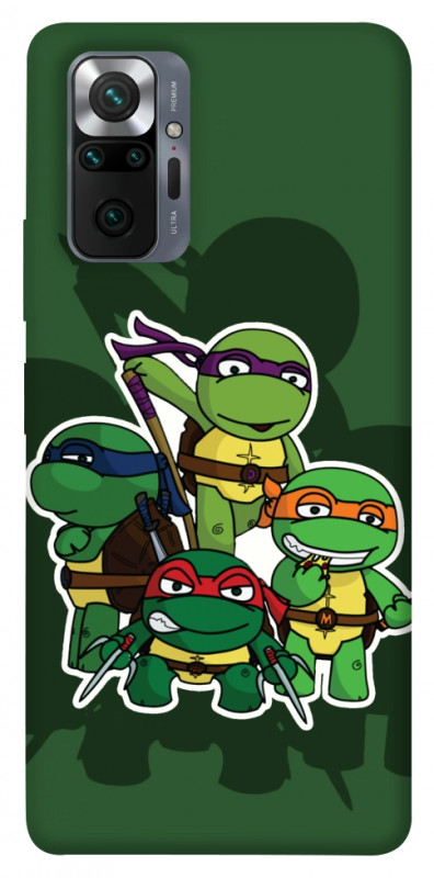 Чехол itsPrint Green turtles для Xiaomi Redmi Note 10 Pro, детские, купить оптом с доставкой