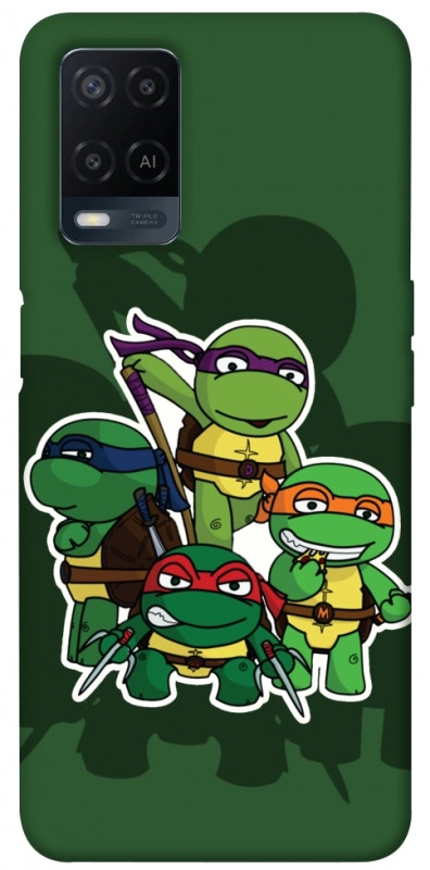 Чехол itsPrint Green turtles для Oppo A16s / A16, детские, купить оптом с доставкой