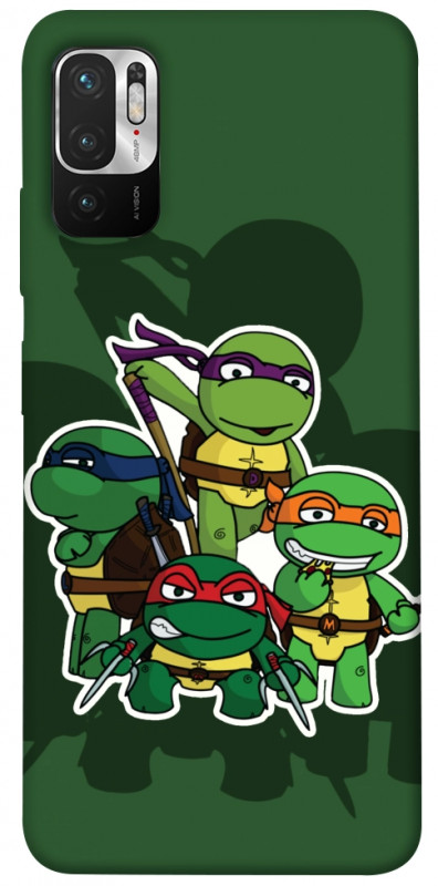 Чехол itsPrint Green turtles для Xiaomi Redmi Note 10 5G, детские, купить оптом с доставкой