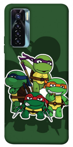 Чехол itsPrint Green turtles для TECNO Camon 17 Pro