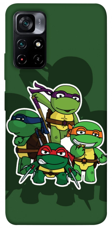 Чехол itsPrint Green turtles для Xiaomi Poco M4 Pro 5G, детские, купить оптом с доставкой