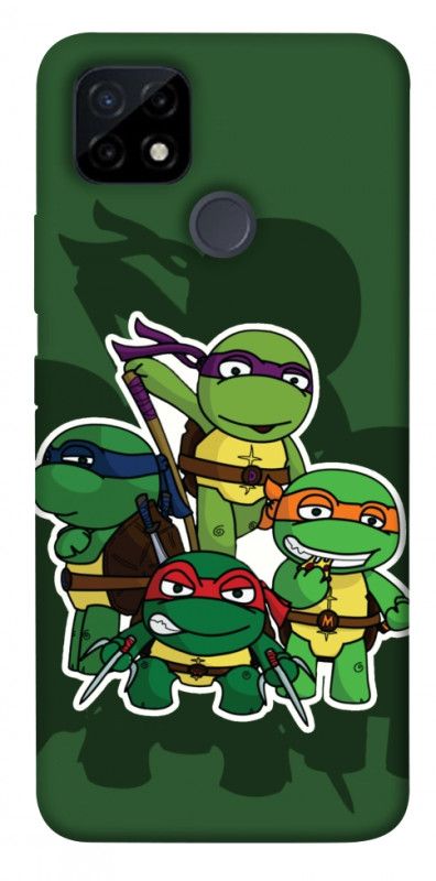 Чехол itsPrint Green turtles для Realme C21Y, детские, купить оптом с доставкой
