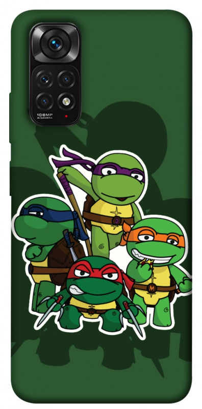 Чехол itsPrint Green turtles для Xiaomi Redmi Note 11 (Global) / Note 11S, детские, купить оптом с доставкой