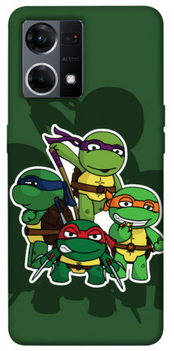 Чехол itsPrint Green turtles для Oppo Reno 7 4G