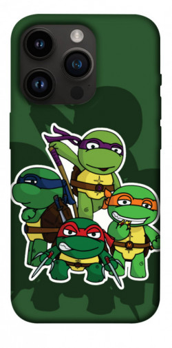 Чохол itsPrint Green turtles для Apple iPhone 14 Pro (6.1")