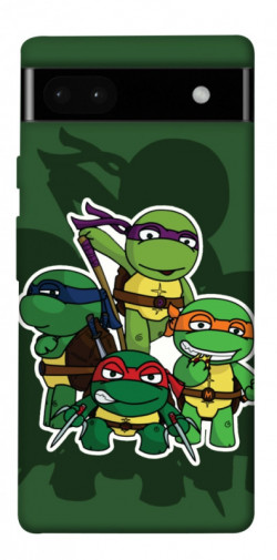 Чехол itsPrint Green turtles для Google Pixel 6a