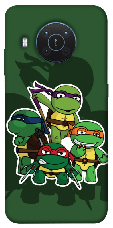Чехол itsPrint Green turtles для Nokia X10 / X20, детские, купить оптом с доставкой