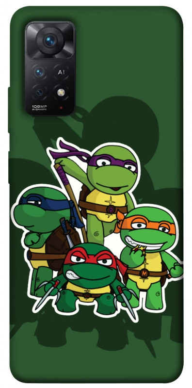 Чехол itsPrint Green turtles для Xiaomi Redmi Note 11 Pro 4G/5G, детские, купить оптом с доставкой