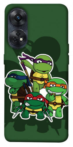 Чехол itsPrint Green turtles для Oppo Reno 8 T 4G