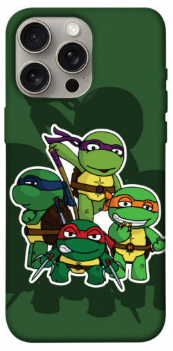 Чехол itsPrint Green turtles для Apple iPhone 15 Pro Max (6.7")